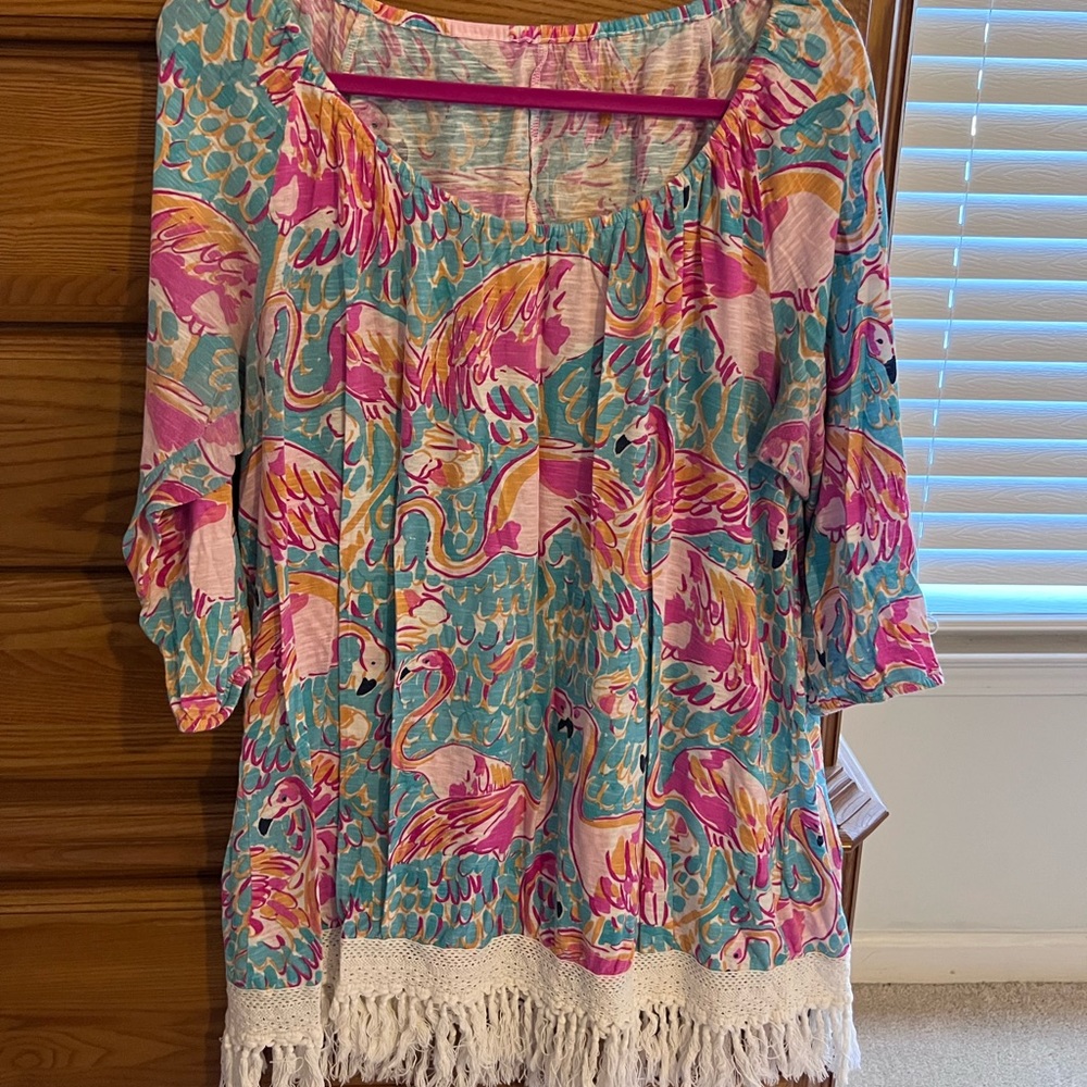 Lilly Pulitzer Peel & Eat cover up. Size large